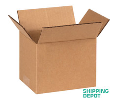 25 Pack Packing Shipping Box Corrugated Kraft Cardboard Carton Mailers – 8x6x6
