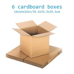 14x14x14 inch corrugated cardboard packaging/shipping/moving boxes (3-6 pieces)