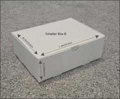 25pc White cardboard boxes-Small-8in x 6in x 2.75in-FREE SHIPPING!