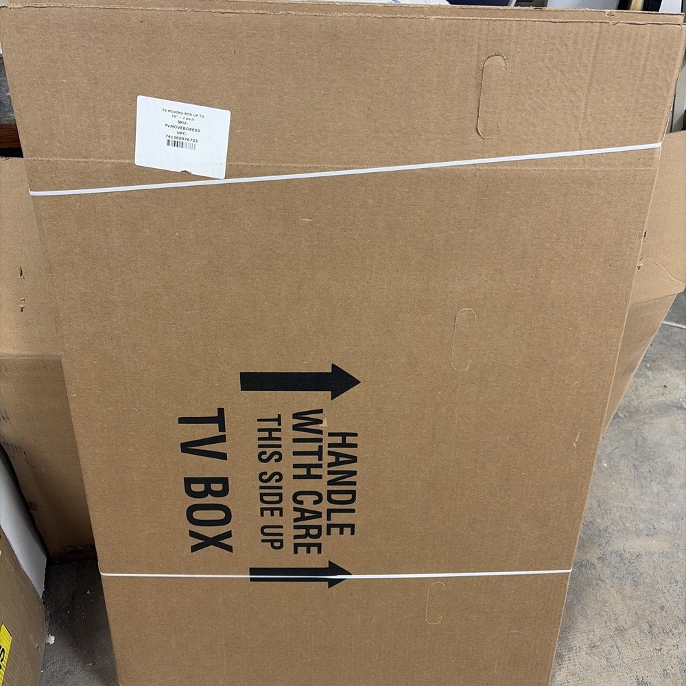 2 Pack Adjustable TV Moving Box Flat Panel TVs Up to 70 Inch Safe Packing