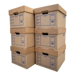 UBMOVE File Moving Boxes 200# Strength, Small, 15 x 12 x 10 Inches, 6 Pack