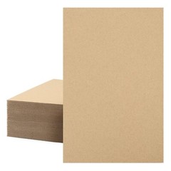 50 Pack Corrugated Cardboard Sheets 11 x 17, Large Flat Inserts, 2mm Thickness