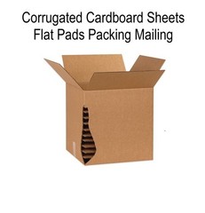 50 7.5X7.5 Cardboard Corrugated Pads Inserts 45 RPM Filler Sheet 7.5 X 7.5