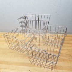 OFM WBS812-C Square Wire Basket, Chrome, 12″ x 12″ x 8″ – NEW