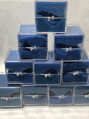 Plastic Clear Cases W/Foam Size:2”X2”X2” (Pack of 10) For Shipping Small Items
