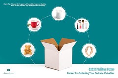 Jiazalpak White 6x6x6 inches Shipping Boxes, Corrugated Cardboard 6×6 Box for Sm