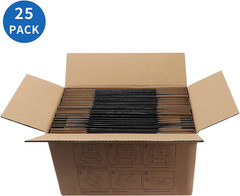 25 Pack 6X4X3 Shipping Boxes for Small Business, Black Packaging Cardboard Boxes