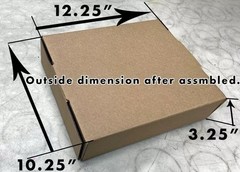 25 Pieces 10″ x 3″ x 12.5″ Corrugated Security Mailer Shipping Box Bulk Boxes