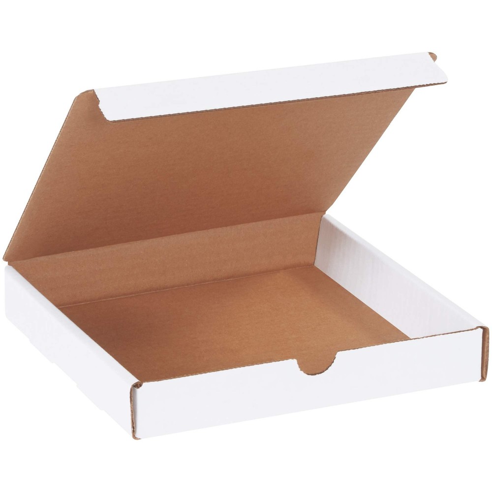 BML881 Literature Mailers, 8″ x 8″ x 1 1/4″, White (Pack of 50)