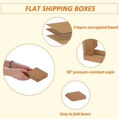 4x4x1 inches Shipping Boxes Set of 100, Brown Corrugated Cardboard Box Litera…