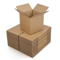 25 Pack Small Corrugated Cardboard Shipping Boxes 6x6x6 Inches Parcel Mailer Box