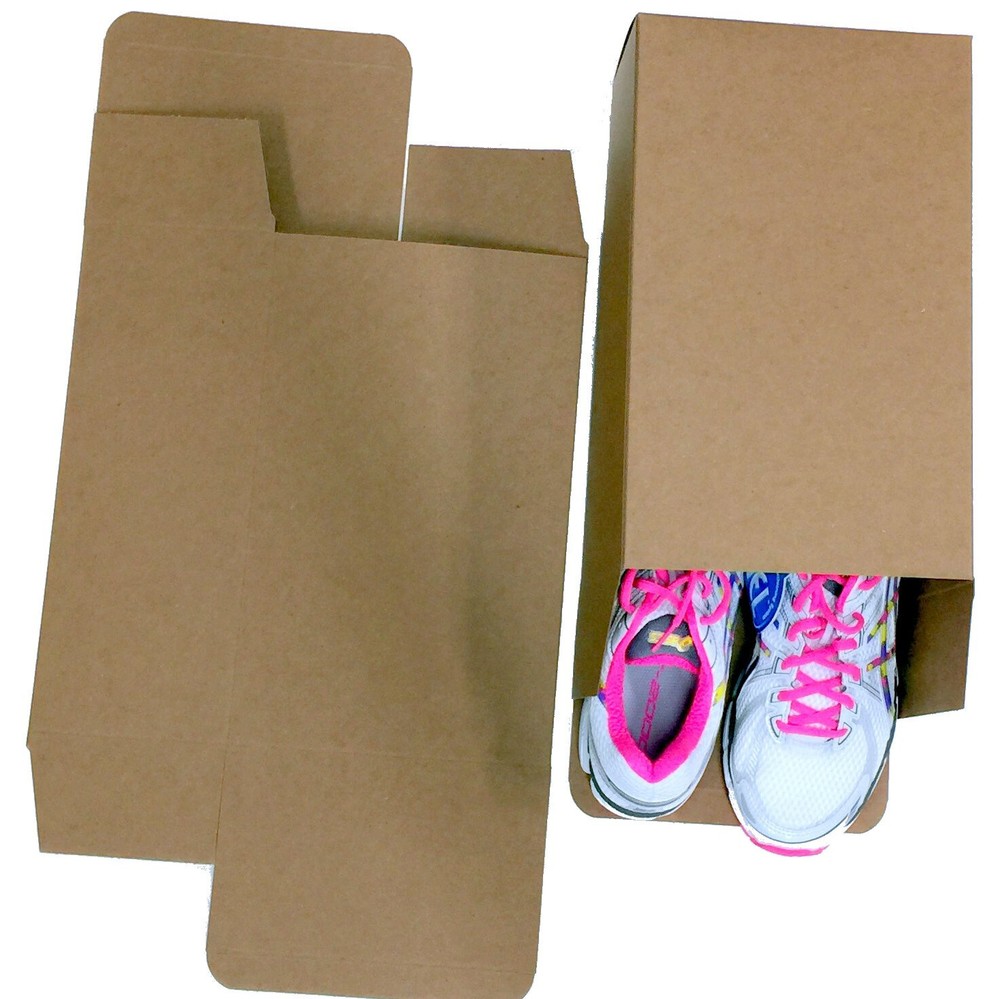 90 Large Generic Shoe Boxes Lightweight Reverse Tuck 13x8x5