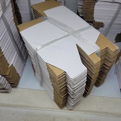 400 White Stemless Wine Glass Boxes 4.75×3.5×3.5 Retail Shipping Packaging