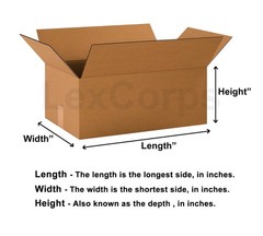 36x12x4 SHIPPING BOXES STRONG 32 ECT 20 Pack