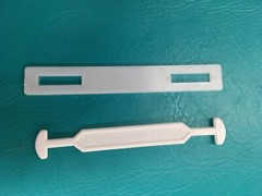 20 Heavy Duty 6.75″ Cardboard Box Handles Plastic Carry 45lbs White w/ Backers