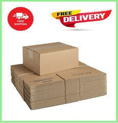 Recycled Shipping Boxes, 11 in. L x 7.5 in. W x 5.5 in. H, 30-Count