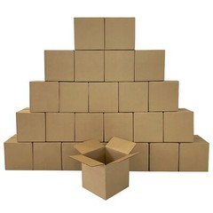 UOFFICE Bundle of 25 Corrugated Boxes 12″ x 12″ x 12″ Cube Boxes