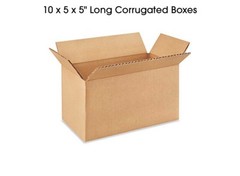 10 x 5 x 5″ Long Corrugated Boxes 200lb Test Fast Shipping