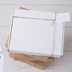 White Literature Mailers 11 1/8 x 8 3/4 x 2 5/16″ ECT-32B 50/Case