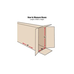 Side Loading Shipping Boxes Large 36″L x 6″W x 42″H 5-Pack – Corrugated Cardb…