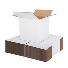 25 6x6x6 Cardboard White Boxes Mailing Packing Shipping Box Corrugated Carton