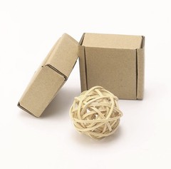 50Pcs Foldable Kraft Boxes Rectangular Boxes Recyclable Cardboard for Packing…