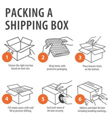 Shipping Boxes 6″ L x 6″ W x 6″ H, 30 Count