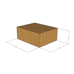 10 10x8x4 Kraft Brown Corrugated Shipping Boxes 32 ECT Single-Wall New
