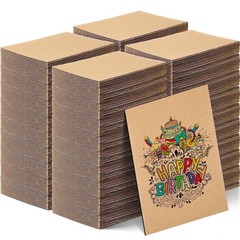 400 Pcs 5 x 7 Inch Corrugated Cardboard Sheets for Mailers 2 mm Thickness Fla…