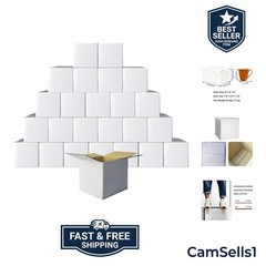 Shipping Boxes 6x6x6 Corrugated Cardboard Boxes Small Mailing Box, 25 Pack
