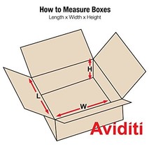 AVIDITI 12 1/2 x 12 1/2 x 6 Corrugated Cardboard Boxes, Small 12.5″L x 12.5″W…