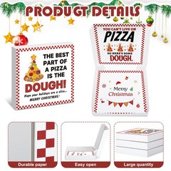 3 PCS Money Box Cash Christmas Pizza Gift 10×10 Inch Funny Birthday Wedding