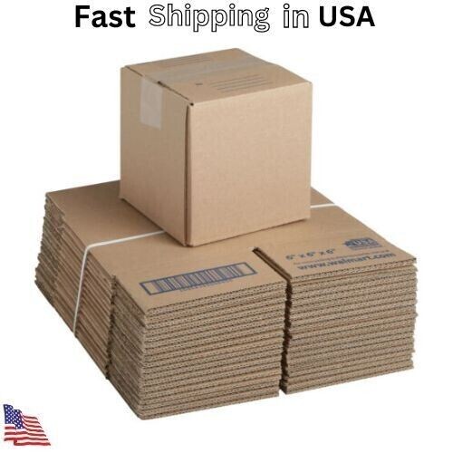 Pen+Gear 6 in L X 6 in W X 6 in H Recycled Shipping Boxes Pack of 30 Pieces…