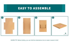 7 Inch 45 RPM Record Mailers (NOT for 12 LPs), 7.5 x 7.5 x 1.1 Inch Corrugated S