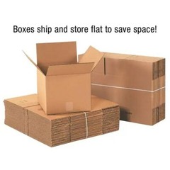 Slightly Used Corrugated Cardboard Boxes 200 Lb Test Bundles of 100 Boxes 