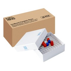 Cardboard Cryogenic Lab Freezer Box 2 Inch 100-Well Microtube Storage Box, Wh…