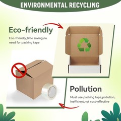 Elegant 7x5x2 Shipping Box Set of 3 – Eco-Friendly Corrugated Cardboard