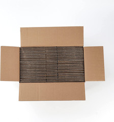 6X6X6 Inches Shipping Boxes Set of 25, White Corrugated Cardboard Box for Packin