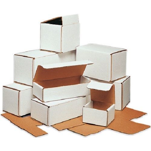 50 -11 1/2 x 3 1/2 x 3 1/2 White Corrugated Shipping Mailer Packing Box Boxes