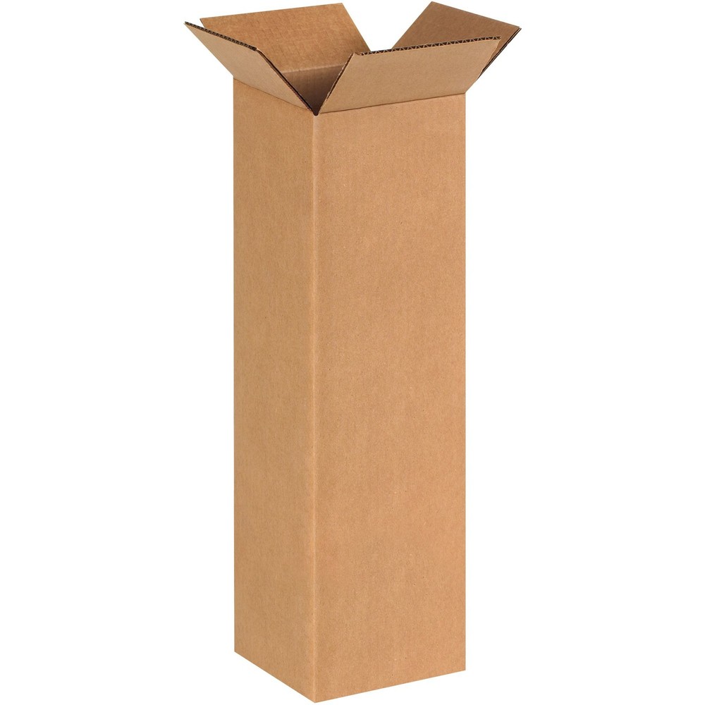 PARTNERS BRAND 6x6x20 Tall Corrugated Boxes, Tall, 6L x 6W x 20H, Pack of 25 | S