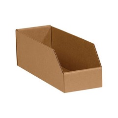 Small Storage Bins 4″x12″x4.5″ 50Pack Corrugated Boxes for Moving & Packing