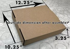 50 Pieces 10″ x 3″ x 12.5″ Corrugated Security Mailer Shipping Box