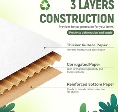 Elegant 7x5x2 Shipping Box Set of 3 – Eco-Friendly Corrugated Cardboard