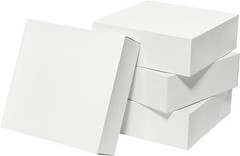 12x12x4 Inches Large Gift Boxes with Lids 10 Pack Extra Deep Square Shirt Clo…