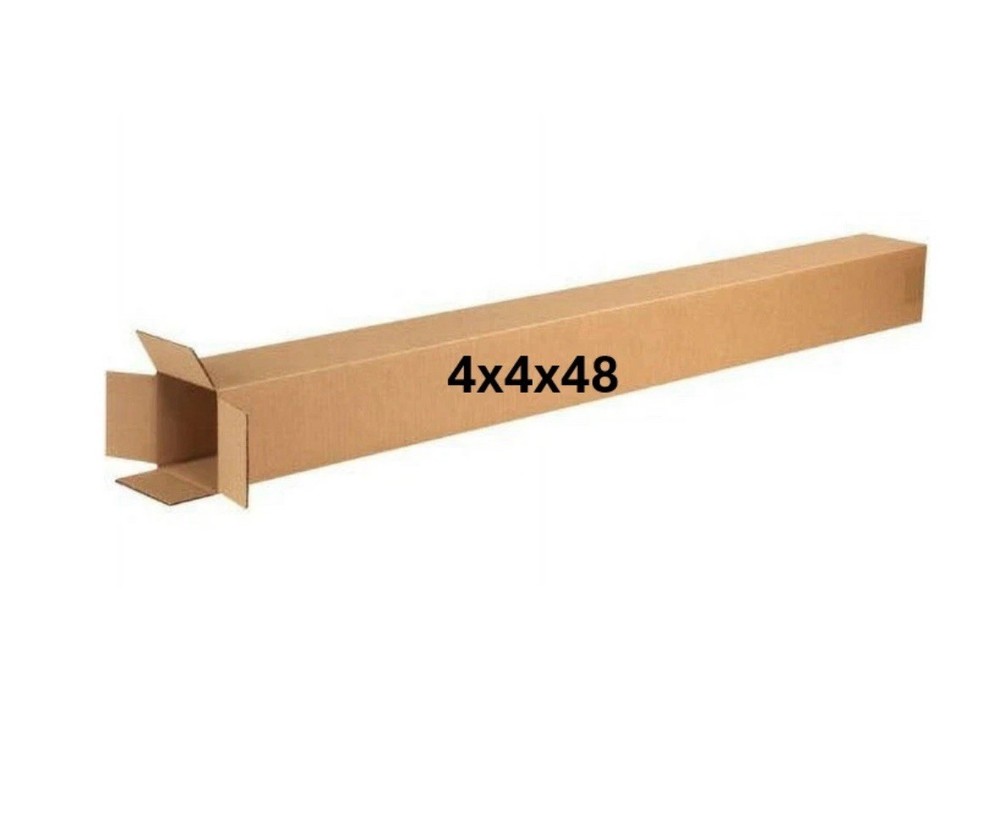 4″ x 4″ x 48″ CARDBOARD BOX – SINGLE BOX – TALL