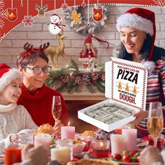 3 PCS Money Box Cash Christmas Pizza Gift 10×10 Inch Funny Birthday Wedding