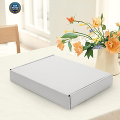 13X10X2 Inches Shipping Boxes Set of 25 White Corrugated Cardboard Box