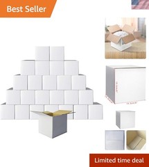 Brand New Shipping Boxes 6x6x6 White Cardboard 25 Pack