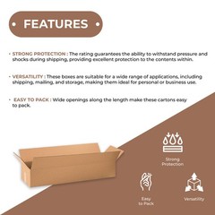32x12x10 Long Corrugated Shipping Boxes ECT-32 Brown 20 Boxes