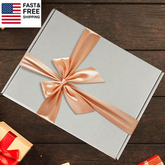 13X10X2 Inches Shipping Boxes Set of 25, White Small Corrugated Cardboard Box,